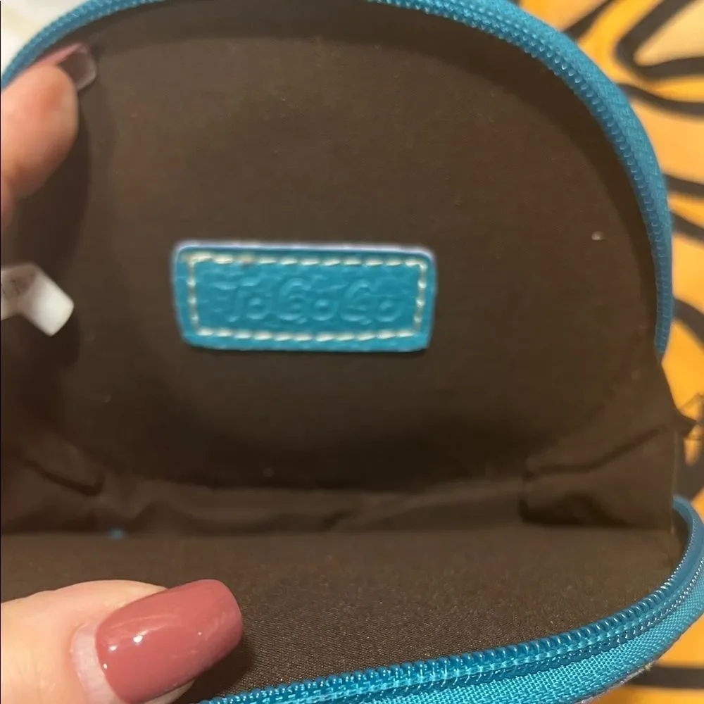 Penguin Design Blue Wristlet Clutch